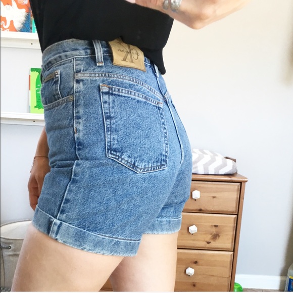 calvin klein high waisted shorts